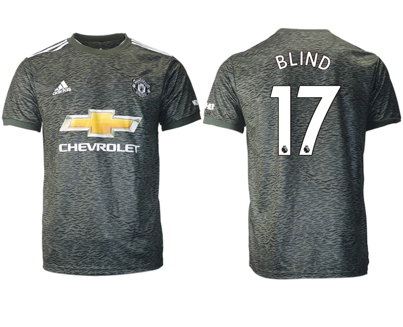 Men 2020-2021 club Manchester United away aaa version #17 black Soccer Jerseys->manchester united jersey->Soccer Club Jersey